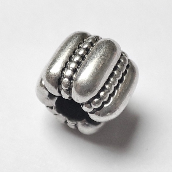 Pandora Silver Barrel Clip Charm - Picture 1 of 4